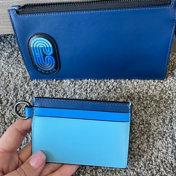 NWOT Coach Colorblock wristlet wallet card holder - Picture 8 of 14